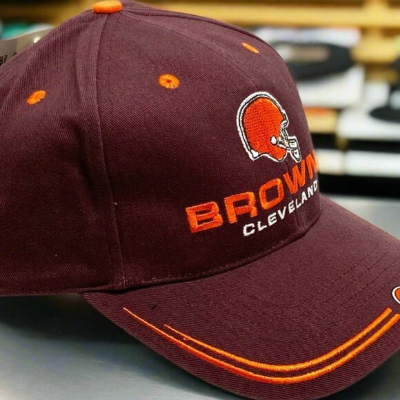 Cleveland Browns Vintage 1999 NFL Adjustable NOS 'Stache' Cap - Picture 2 of 7